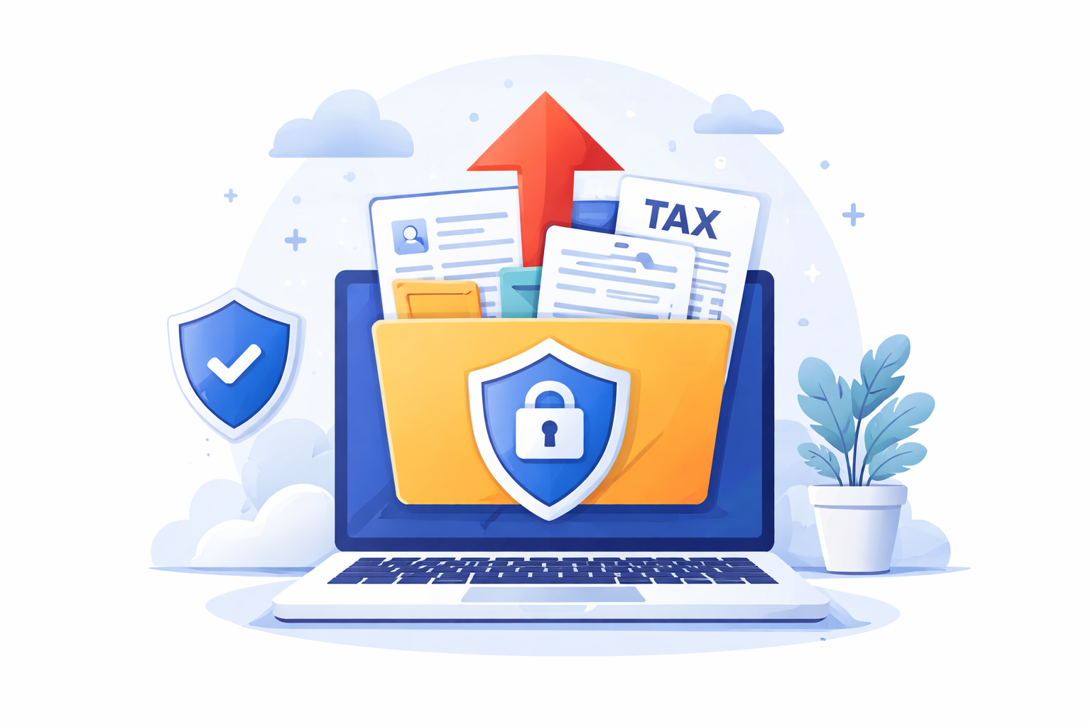 Secure document upload portal
